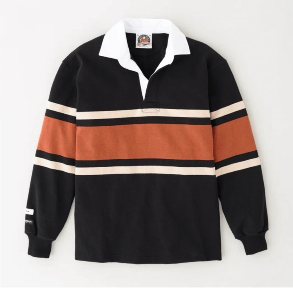 KOTN Black and Orange Striped Casual Shirt - Picture 2 of 9